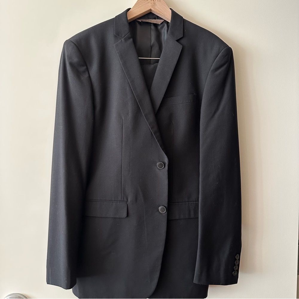 Men's Zara Suit and Pants | Slim Fit | Black | Suit 42 | Pants 34